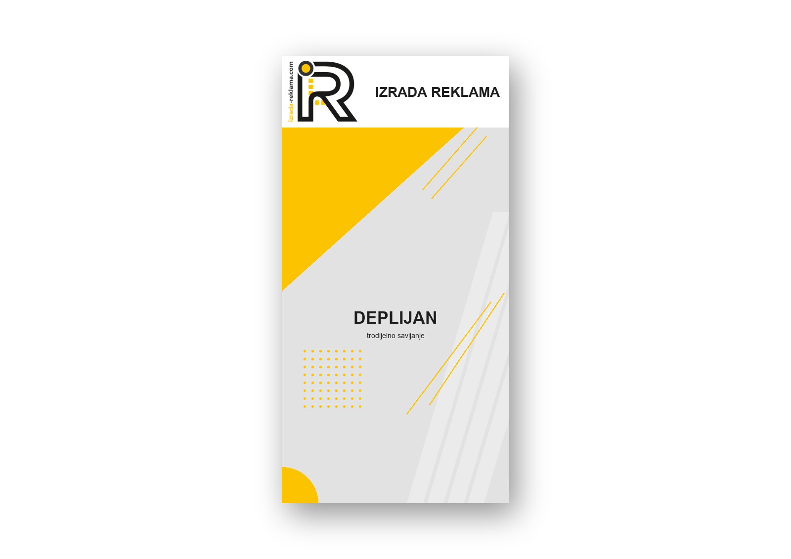 Deplijan — primjer dizajna