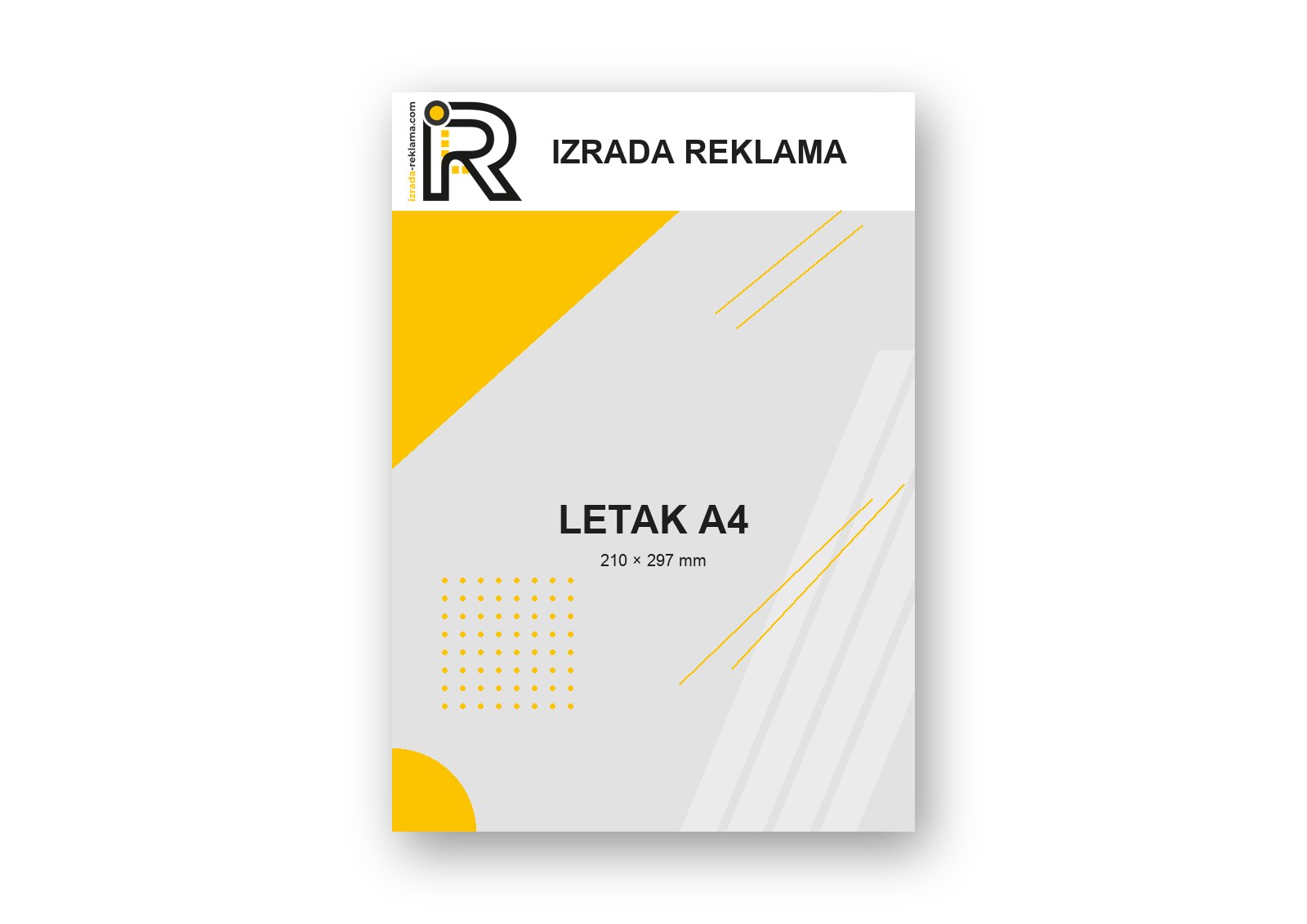 Letak A4 — primjer dizajna
