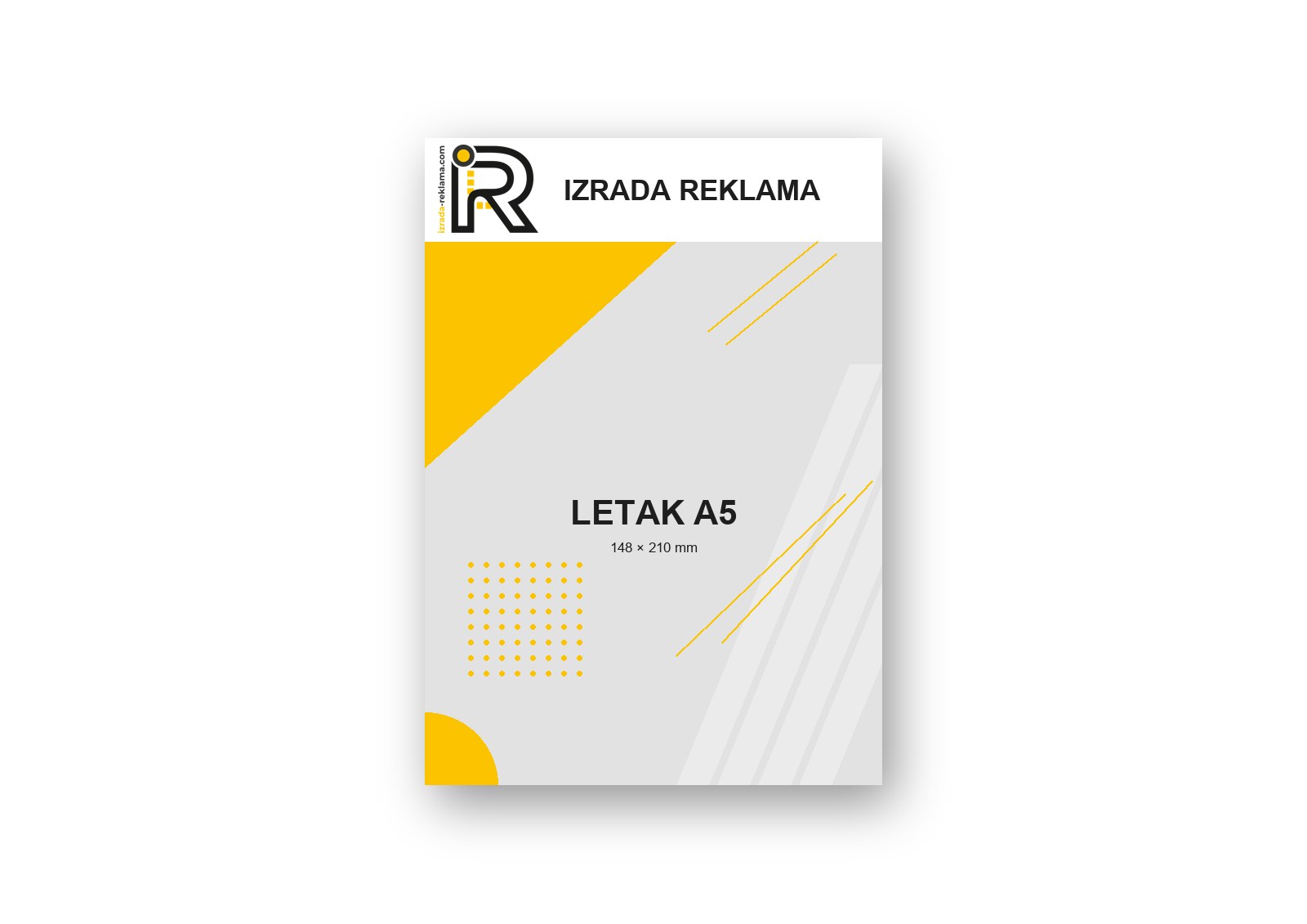 Letak A5 — primjer dizajna