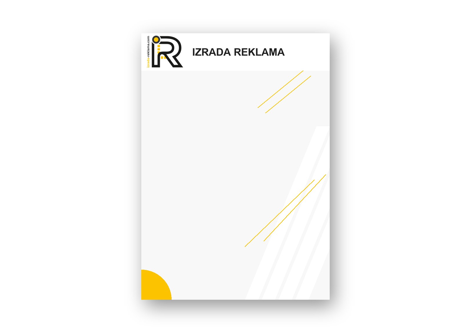 Memorandum A4 — primjer dizajna