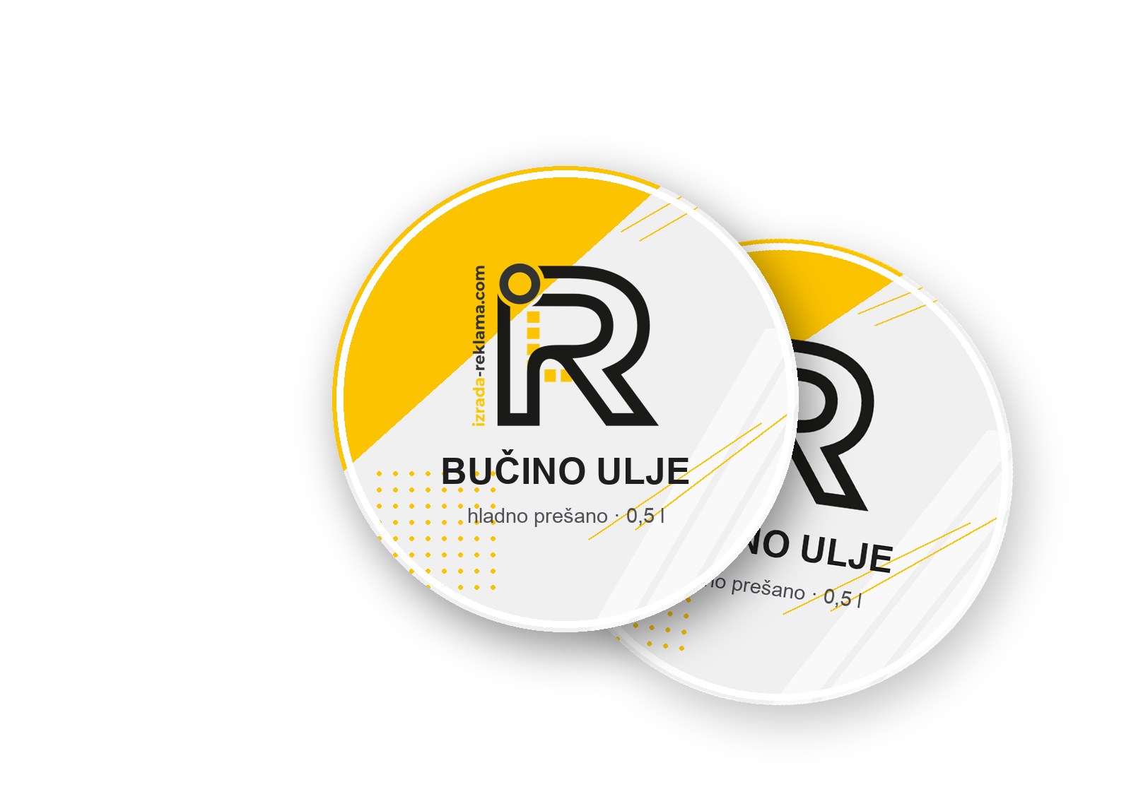 Naljepnica za bučino ulje — primjer
