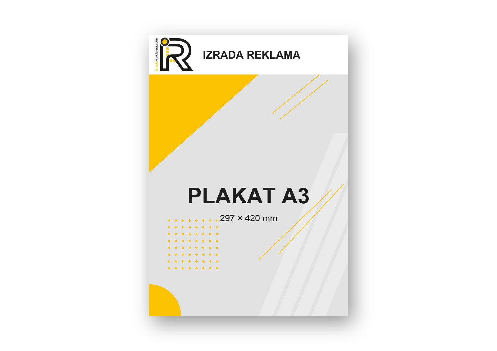 Plakat A3 — primjer dizajna