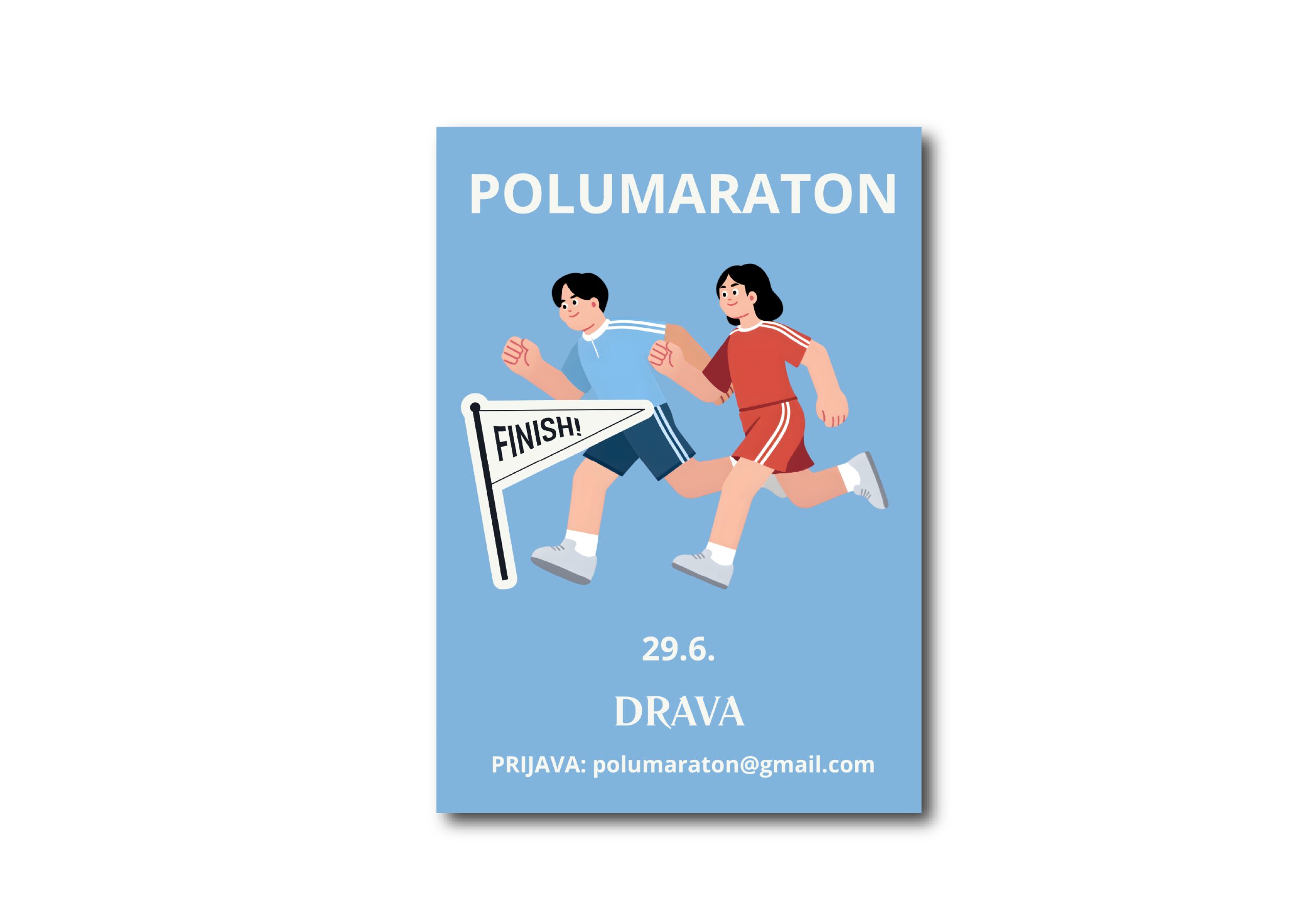 Plakat A2 za polumaraton — tisak plakata A2 Varaždin