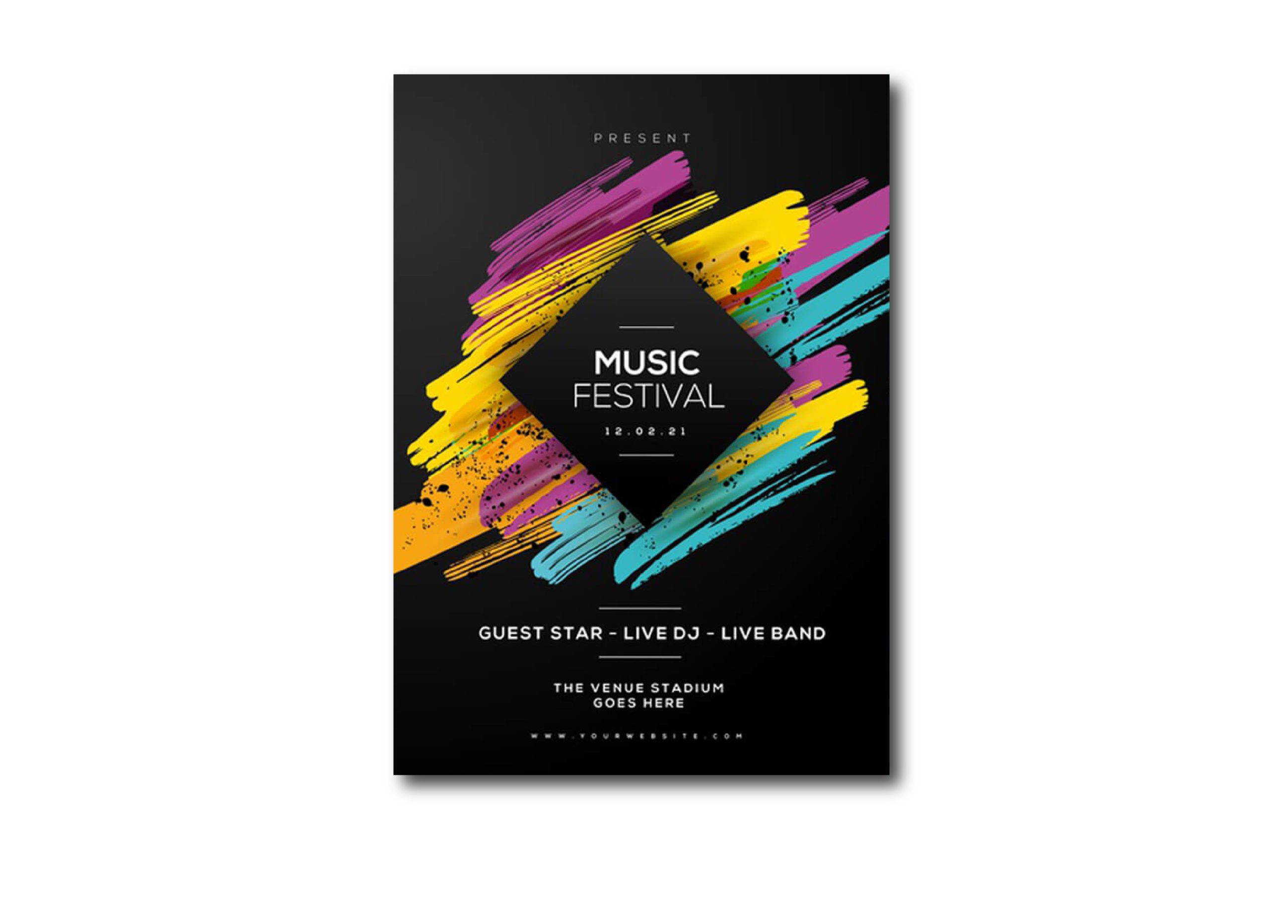Plakat A3 za glazbeni festival — tisak plakata po mjeri