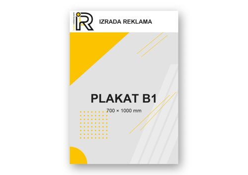 Veliki plakat B1 — primjer dizajna